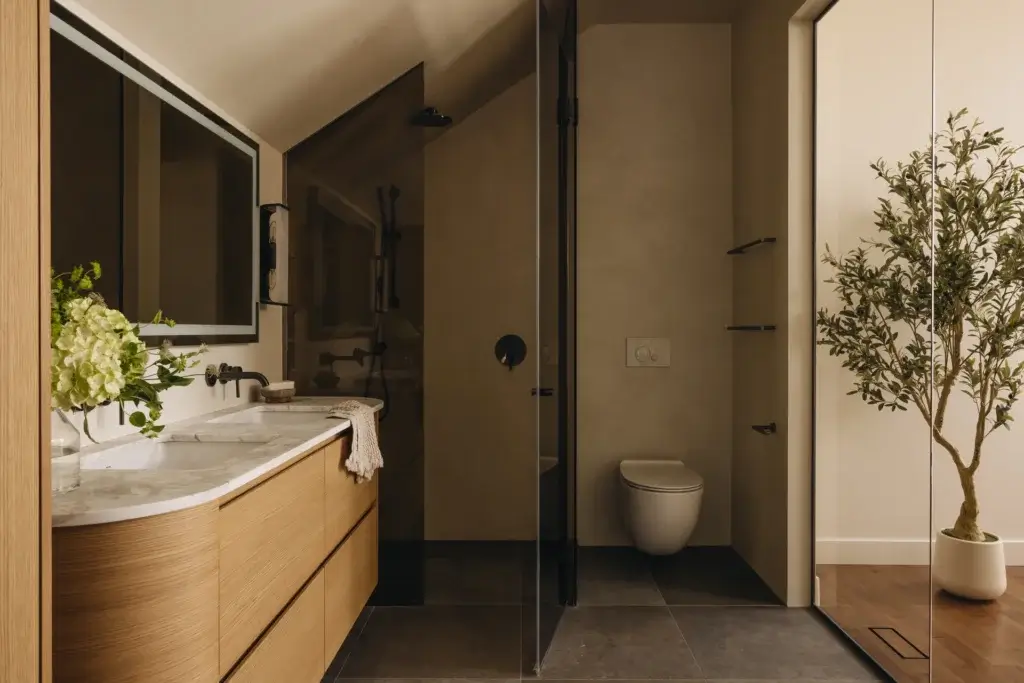 meuble vasque bois salle bain projet hautvilliers meuble vasque bois salle bain projet hautvilliers